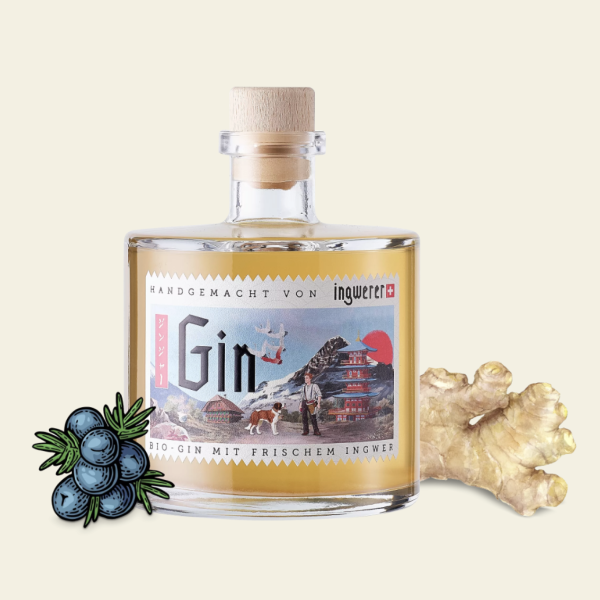 Produktbild Gin mit frischem Ingwer von Ingwerer.ch 
