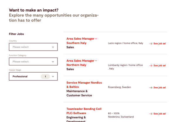 Bystronic Jobsuche