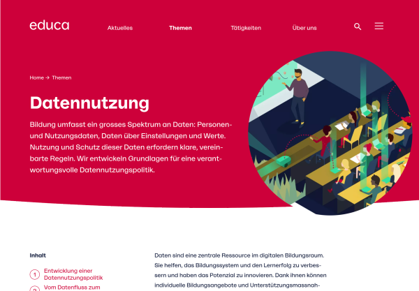 Educa Datenschutzsseite