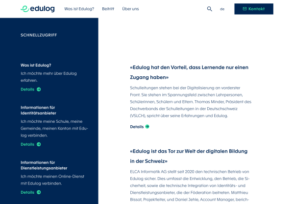 Website für Edulog